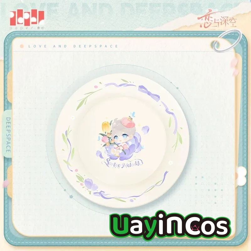 In Stock Official Love and Deepspace Xavier Rafayel  Zayne Ceramic Plate Kitchen Supplies Plate Spring Melody Series Anime Game