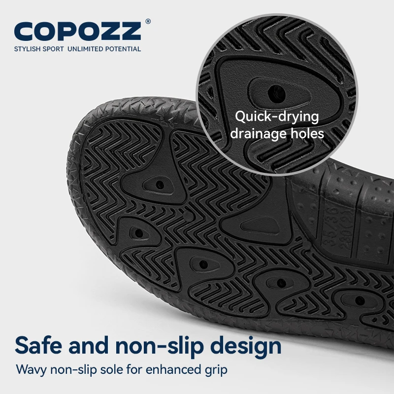 COPOZZ-Chaussures de plage à séchage rapide pour enfants, chaussons souples d\'intérieur pour garçons et filles