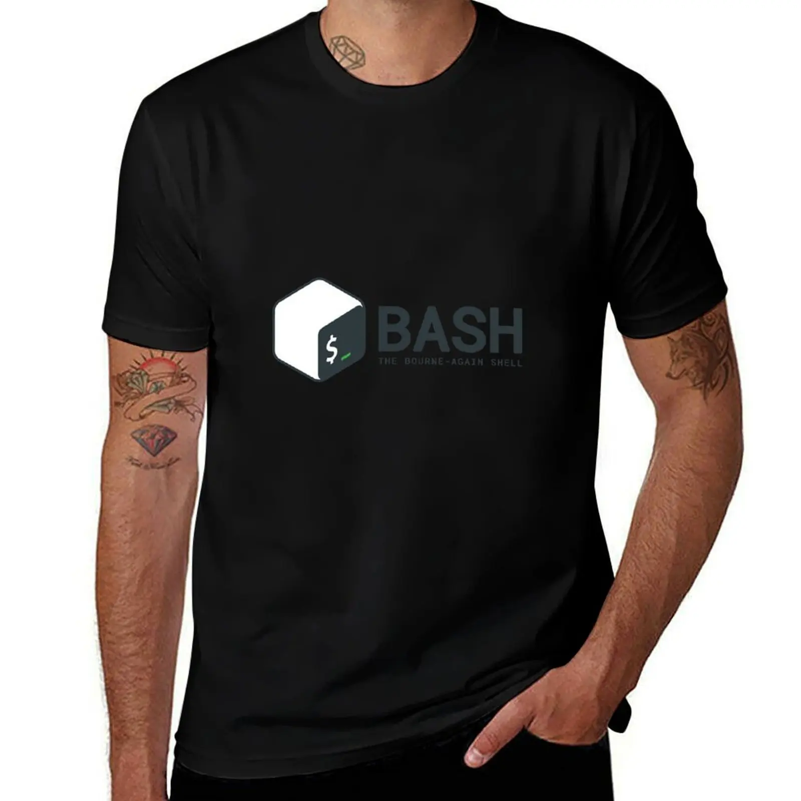 Linux Bash T-Shirt man t shirts high quality luxury brand T-Shirt