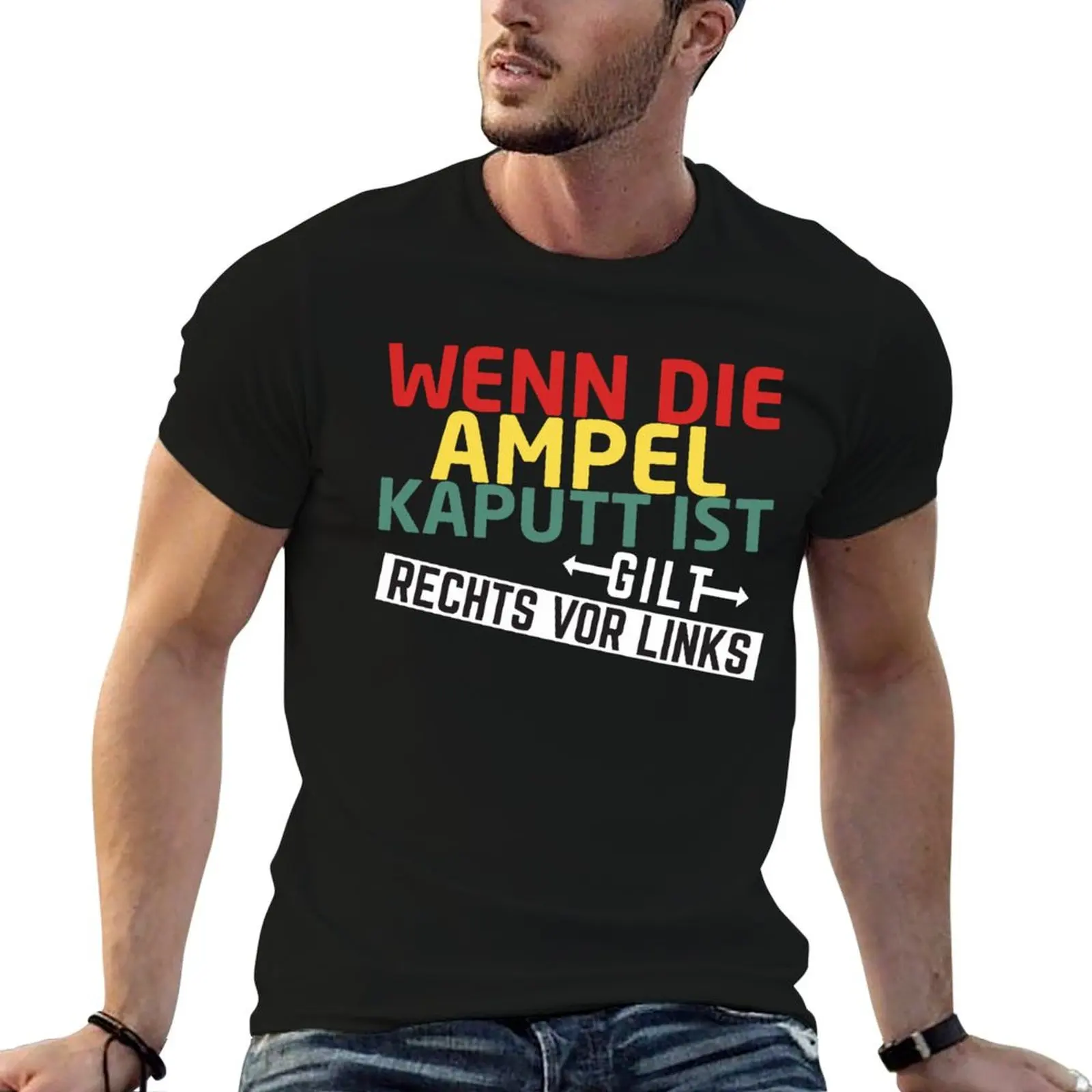 If the traffic light is broken, it is right before left T-Shirt Dry Fit Athletic Short Sleeve Shirt