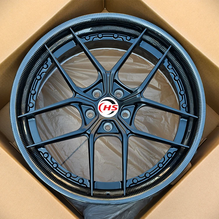 

Custom Carbon Fiber 2 Piece Gloss Black 5x120 5x112 5x114.3 18-24Inch Racing Forged Car Wheel Rims for Lamborghini for Ferrari