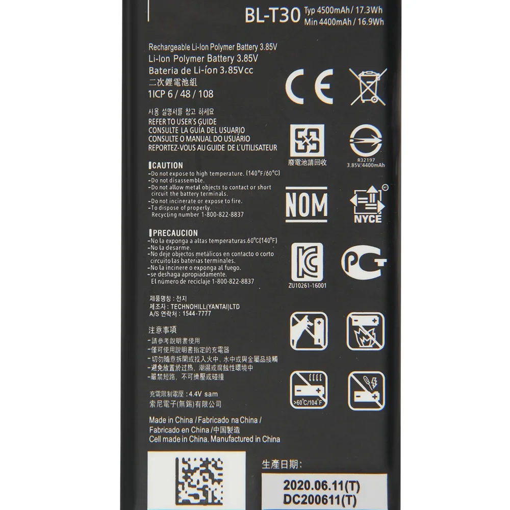 Original BL-T35 BL-T36 BL-T30 Phone Battery For LG Google Pixel 2 XL 3 Walleye K30 X410TK X410 Phoenix Plus X Power 2 M320F K10