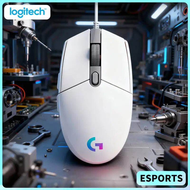 

Logitech G102 Prodigy Mouse, 16.8M RGB Colors, Custom RGB, 6 Keys, Lightweight Design for Esports & Office Work