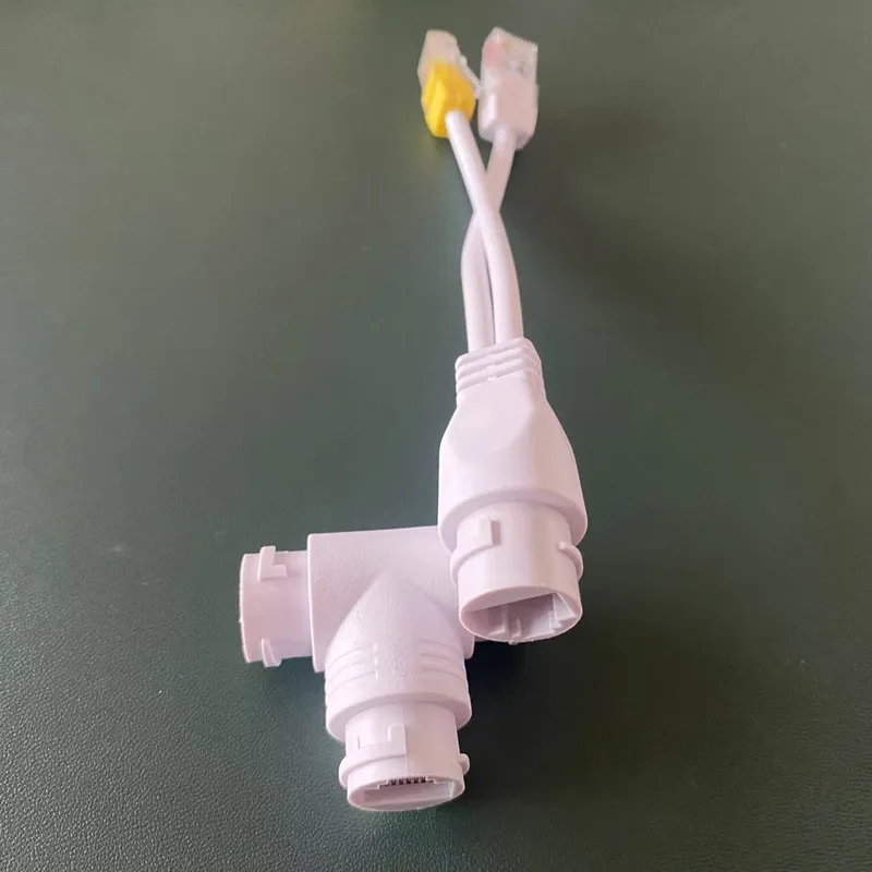 Cable divisor POE 1 a 2 conector Ethernet RJ45 Cable combinador POE para cámara IP