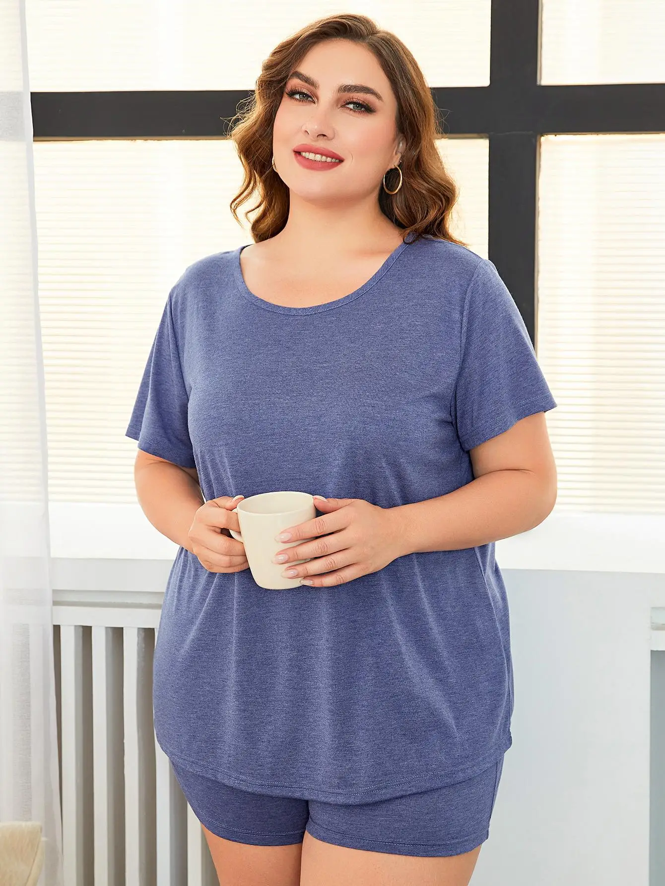 

2025 4xl 5xl летняя одежда для сна, женские пижамы большого размера, черная, оранжевая футболка из двух предметов + шорты, домашний костюм для женщин