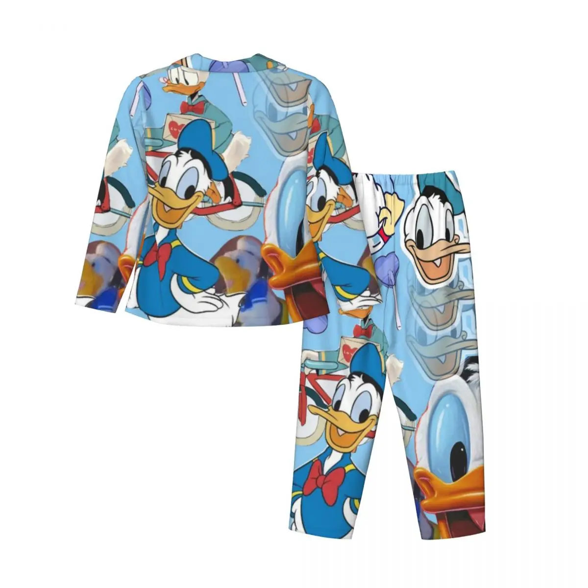 Disney Donald Duck pigiama donna 2 pezzi Set Loungewear pigiama pour femme