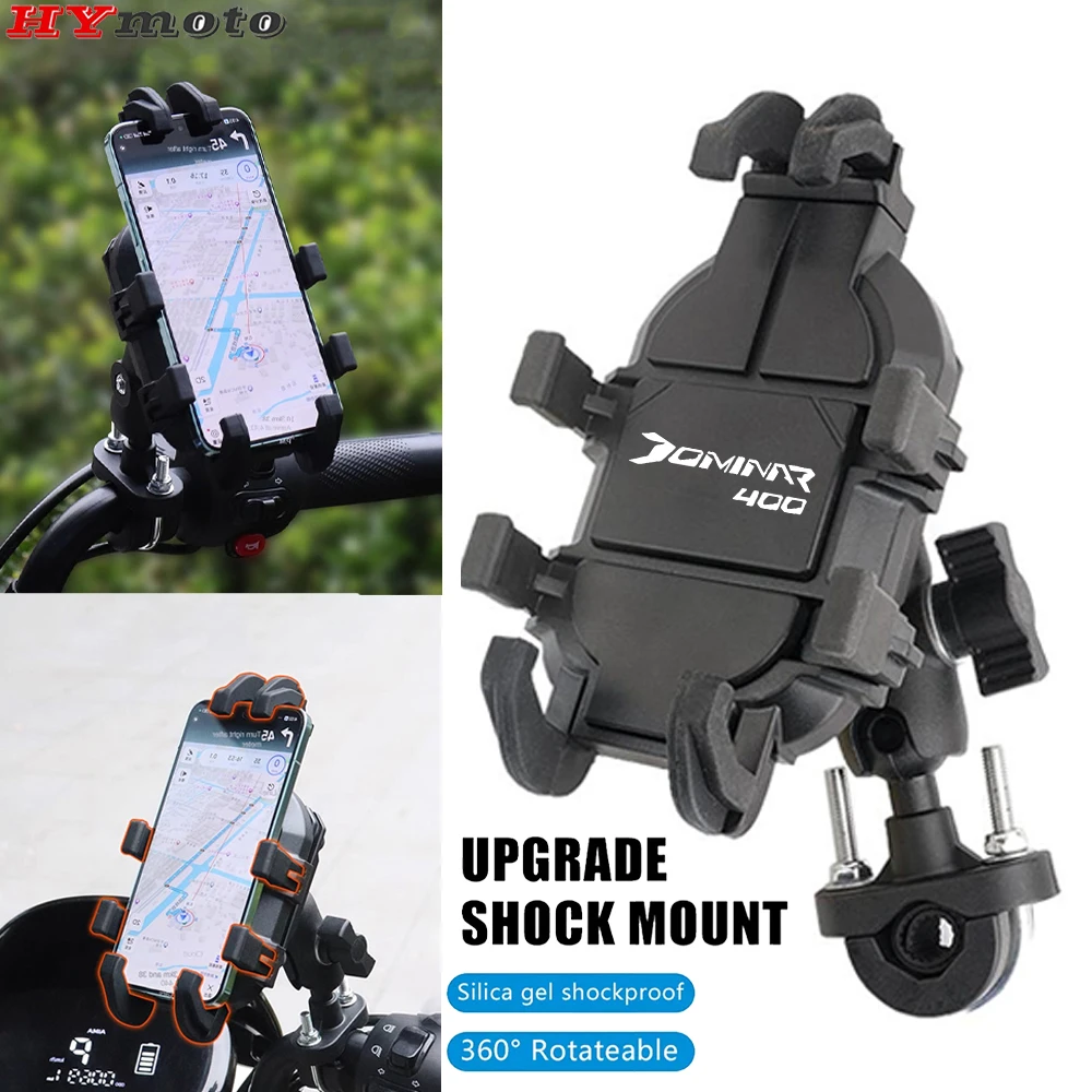 For Bajaj Dominar 400 Dominar400 Pulsar NS/RS 200 RS200 Motorcycle Phone Holder Handlebar Mobile GPS Stand Bracket Accessories