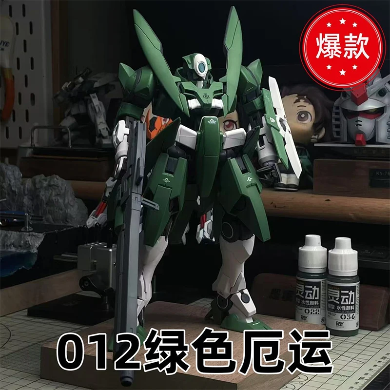 

012 Model Mg 1/100 Gnx Doom Green Luck Highquality Assembly Model Kit Comes with Water Sticker Gift Toy Collection Action Figure