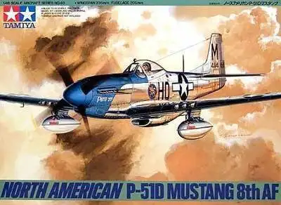 

Tamiya 61040 1/48 Scale Model Kit US 8th Air Force North American P-51D Mustang