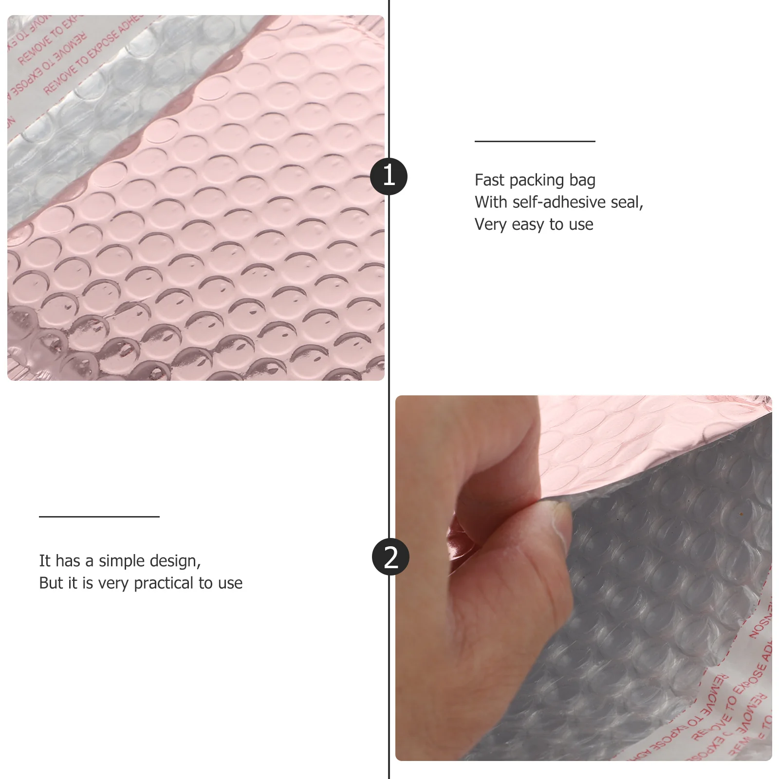 25 قطعة من أكياس حزمة الفقاعات، إغلاق ذاتي اللصق، ختم واضح للعبث الآمن لوثائق الشحن والسلع الصغيرة