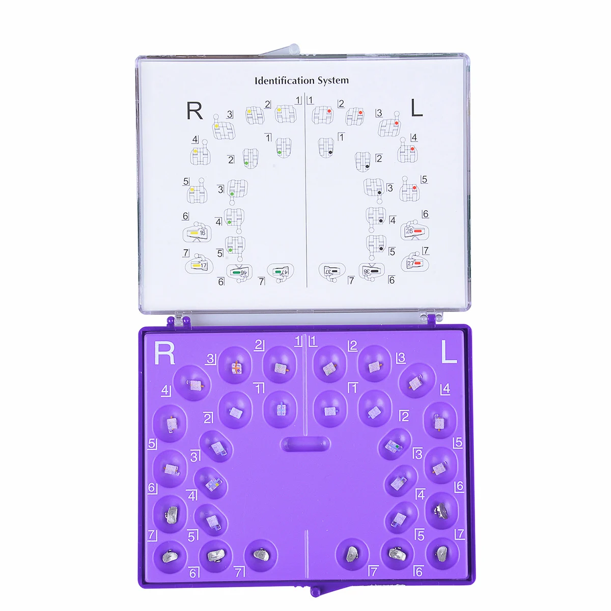 Dental Monocrystalline Sapphire  Bracket Mini Roth /MBT 022 Hooks 345 With Buccal Tube