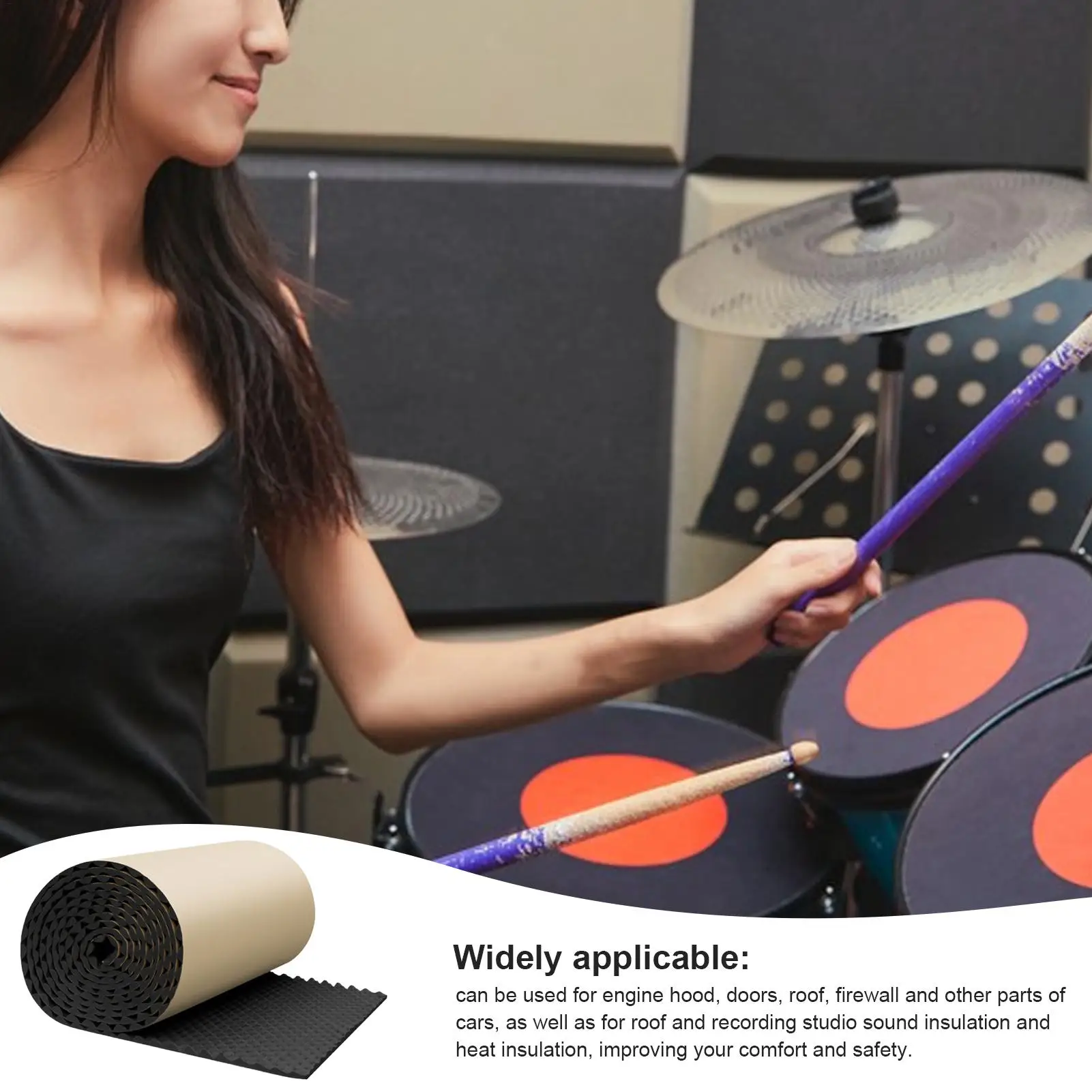 Sound Insulation Panels Waterproof Acoustic Insulation Fire Resistant Acoustic Panels Sound Proof Padding Noise Absorbing Noise