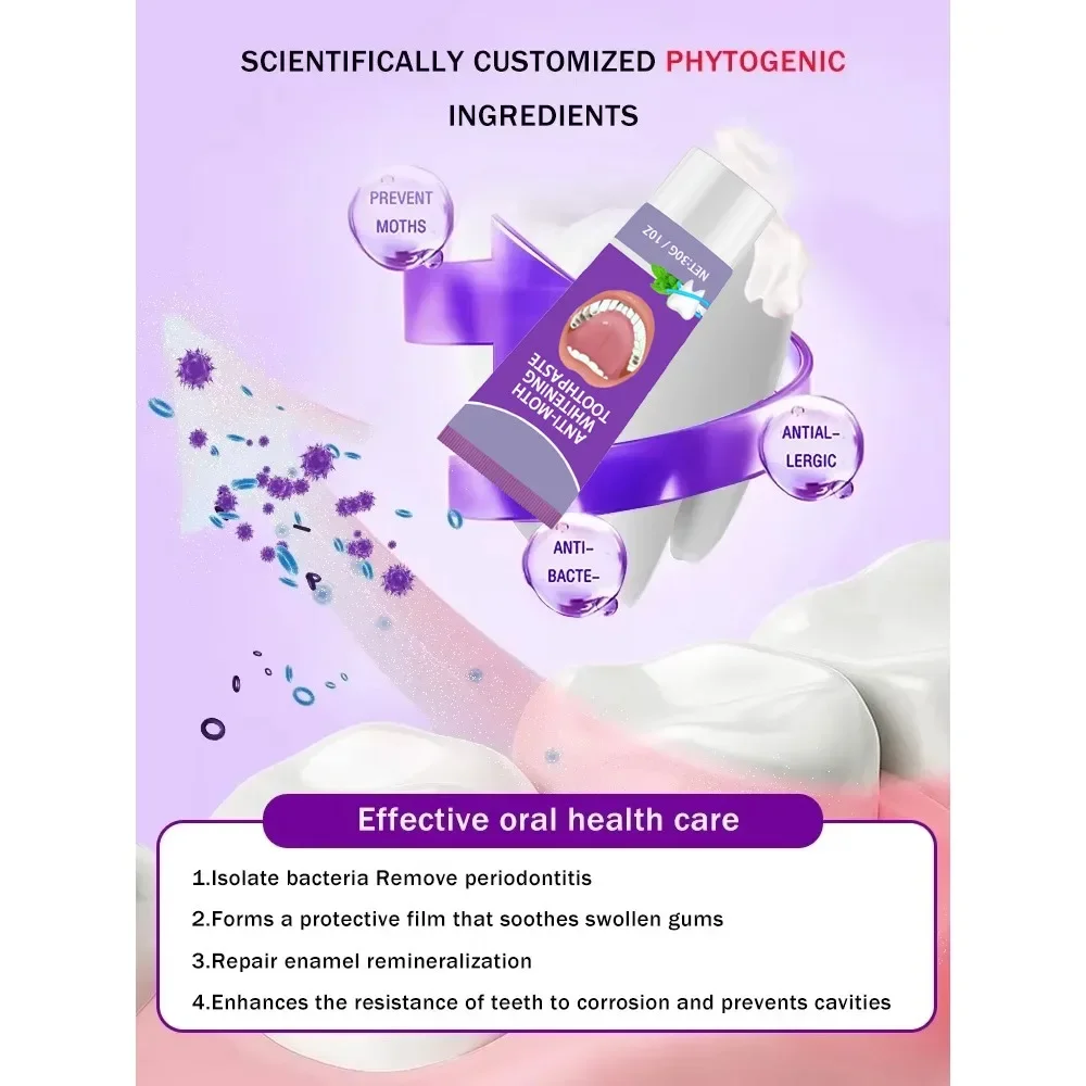 معجون أسنان جديد لمنع تسوس الأسنان علاج فعال لتبييض الأسنان معجون أسنان أصفر إزالة معجون الأسنان العناية بالأسنان #5