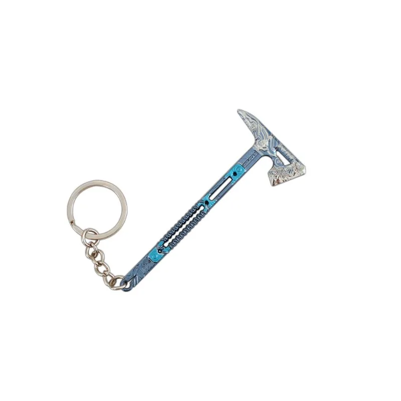 9cm/3.54in Mini Keychains Pendant Tactical Axe Delta Action Game Peripherals Weapon Props Accessories Boyfriend Gift Outdoor Toy