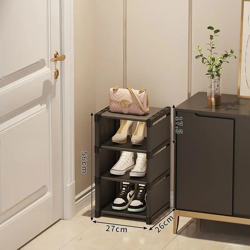 Zapatero organizador de zapatos, mueble para el hogar, sala de estar simples para armarios de almacenamiento, instalación multicapa, Zapatero