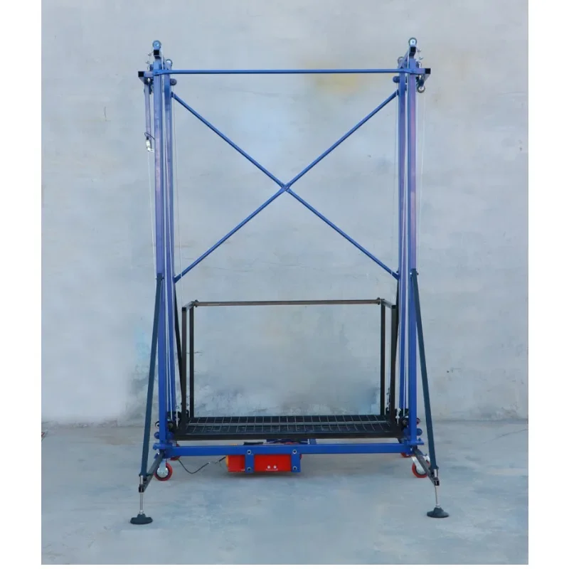 Electric scaffolding foldable remote control lifting hoist construction site small automatic loading platform