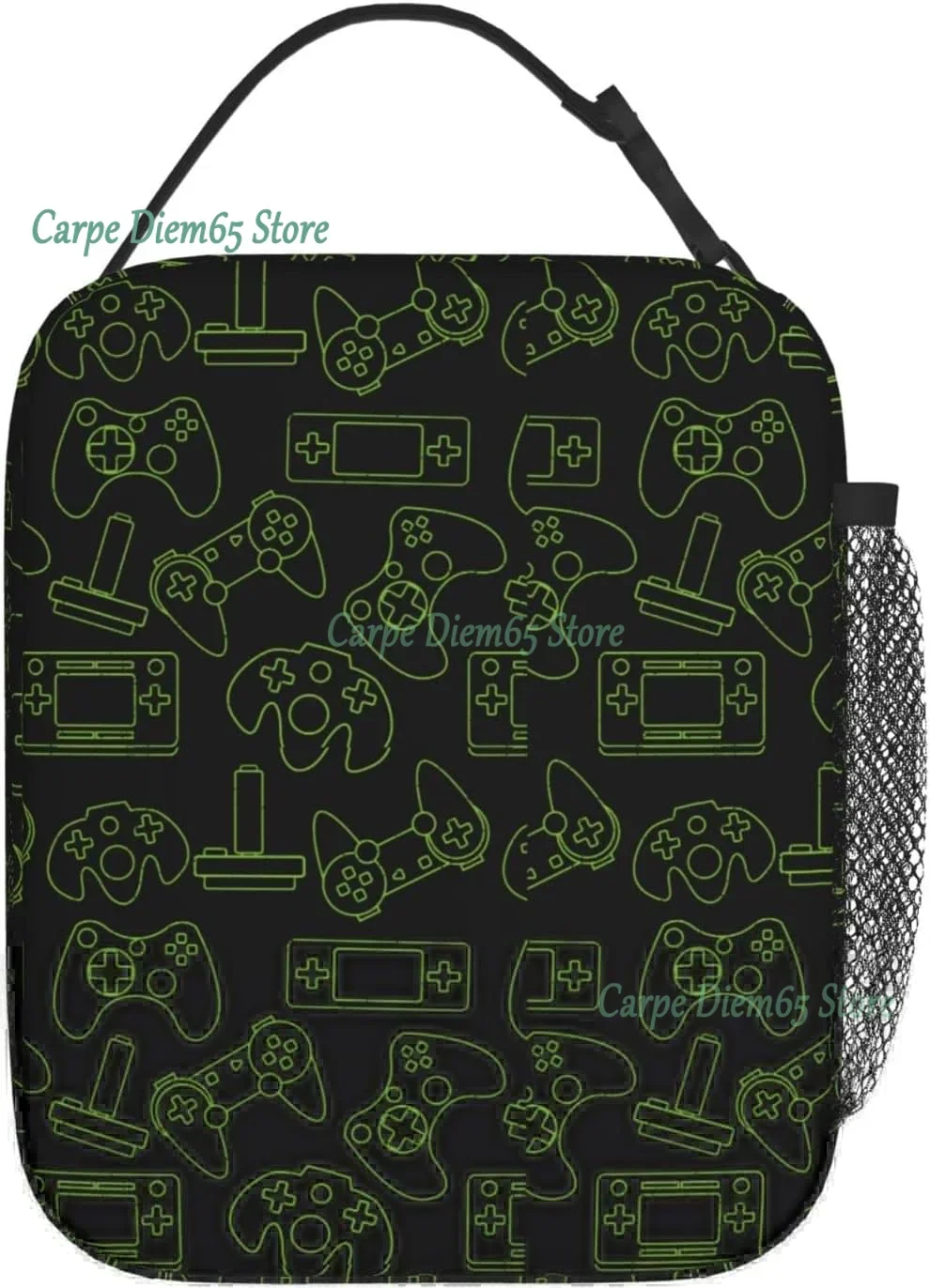 Video Game Controller Lunch Box Insulated Lunch Bag for Women Men Thermal Bento Box Adult Lunch Box
