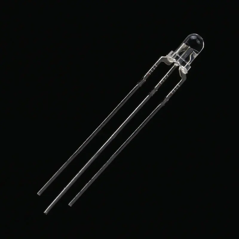 100Pcs/20pcs F3 3mm LED Bi-Color Transparent Common Cathode Round Light Emitting Diode Two Dual Red Green Plug-in DIY Kit