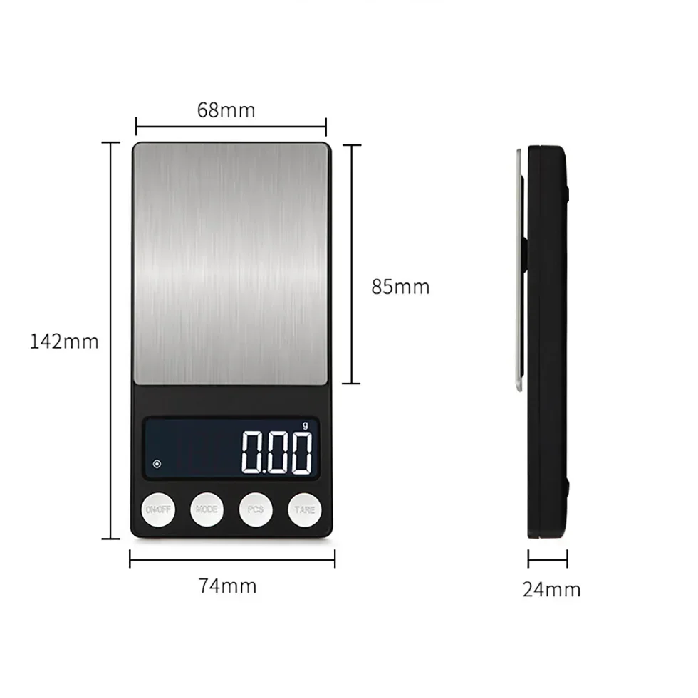 0.01g Precision Mini Scale Digital LCD Jewelry Gold Diamond Accessories Pocket Scale Gram Balance Kitchen Weight Scales
