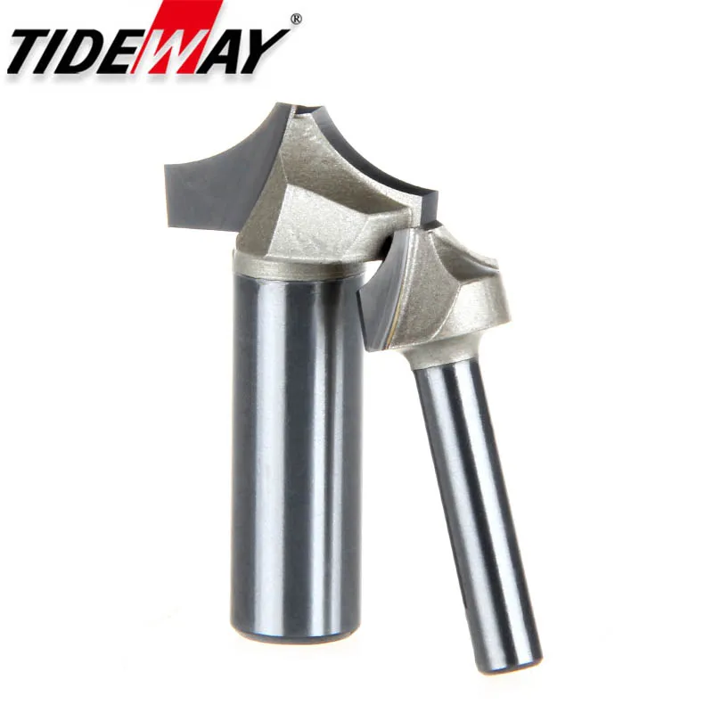 Tideway Tungsten Carbide Arc Router Bits R Angle Professional Grade Woodworking Slotting CNC Tool Milling Cutter for Wood