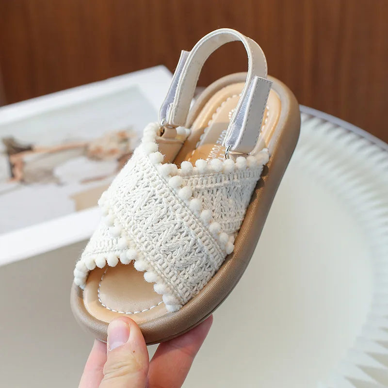 Sandalias amigables con la piel para niños, sandalias perezosas de verano con suelas suaves, zapatos de playa