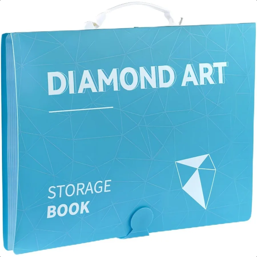 

TTNG A3 Diamond Painting Storage Book for Diamond Painting Kits Diamond Art Portfolio Book for Diamond Painting Accories with 3