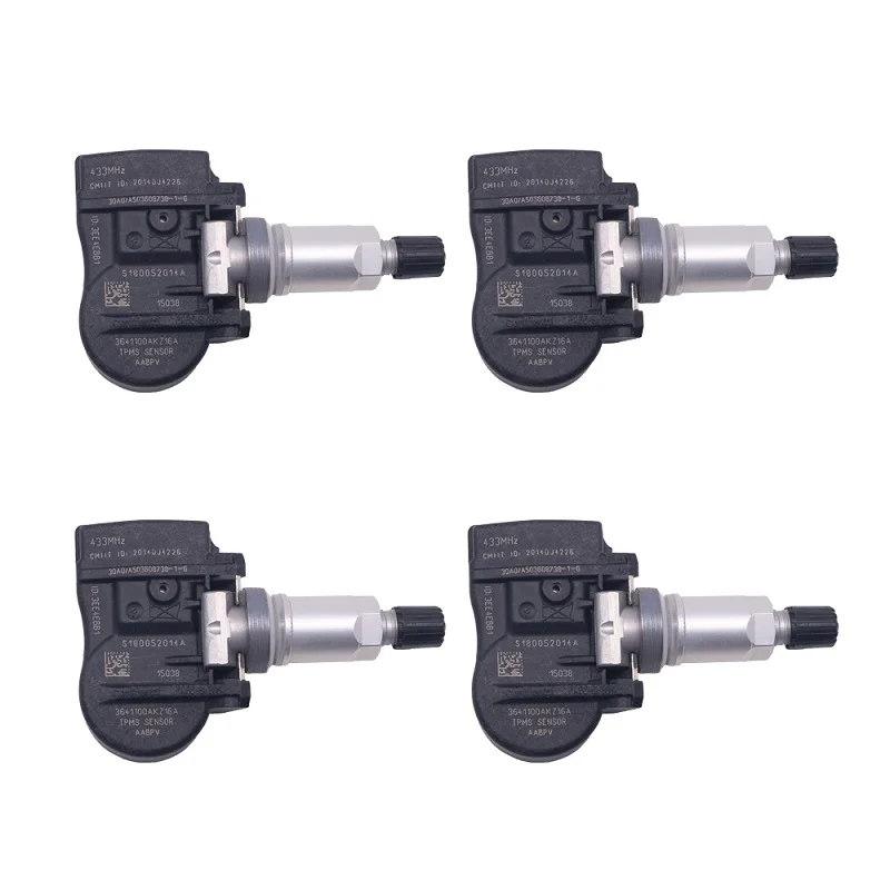 4PCS Car TPMS Tire Pressure Sensor For  Great Wall Tengyi C50 Haval H6 M6 3641100AKZ16A 433MHZ