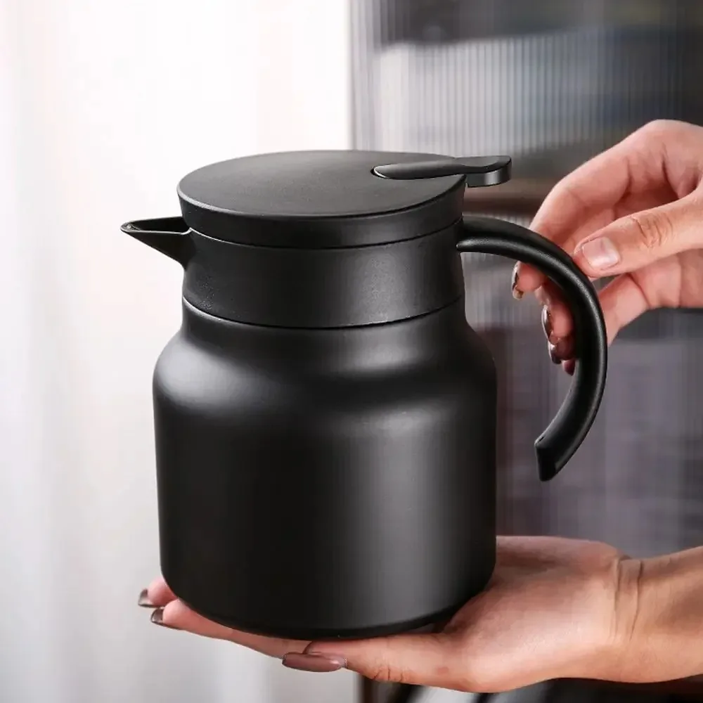 

Stainless steel stewed teapot household large capacity with tea insulation kettle outdoor tea kettle coffee pot