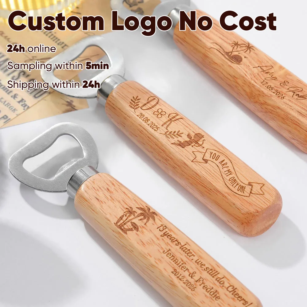 

Wooden Bottle Opener Personalized Free Engraved Gift Engraved Uncle Corkscrew Tool Dad Beer Openers Holiday Birthday Family Gift