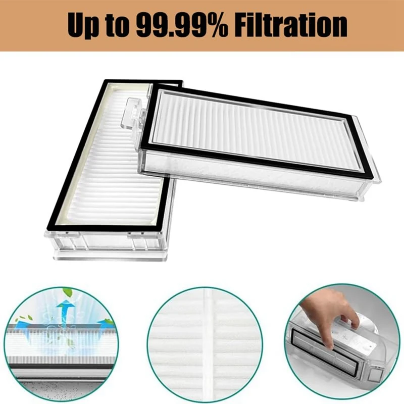 Main Brush,Side Brush,Filter,Dust Bag Replacement Accessories For Roborock Q8 Max Q8 Max+ Q5 Pro Q5 Pro+ Vacuum