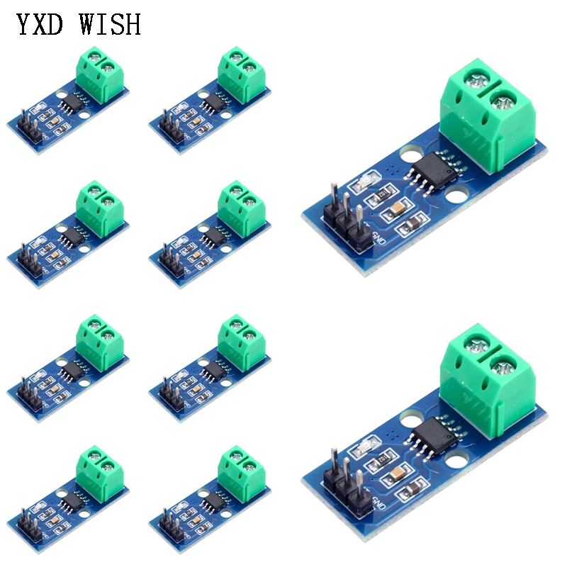 10pcs ACS712 5A 20A 30A Range Hall Current Sensor Module ACS712 Sensors Module For Arduino DIY Electronic Kit