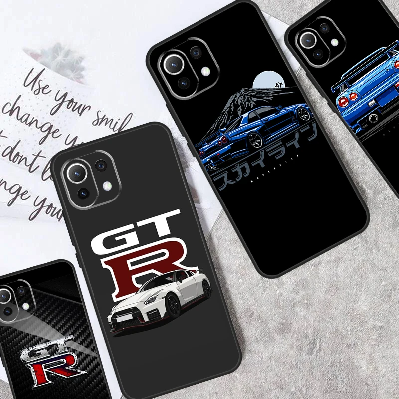 JRM Skyline GTR R34 Case For POCO X6 Pro X3 X4 X5 M6 Pro M5s F3 F5 Xiaomi 14 Ultra 12 13 11T 12T 13T Pro Cover