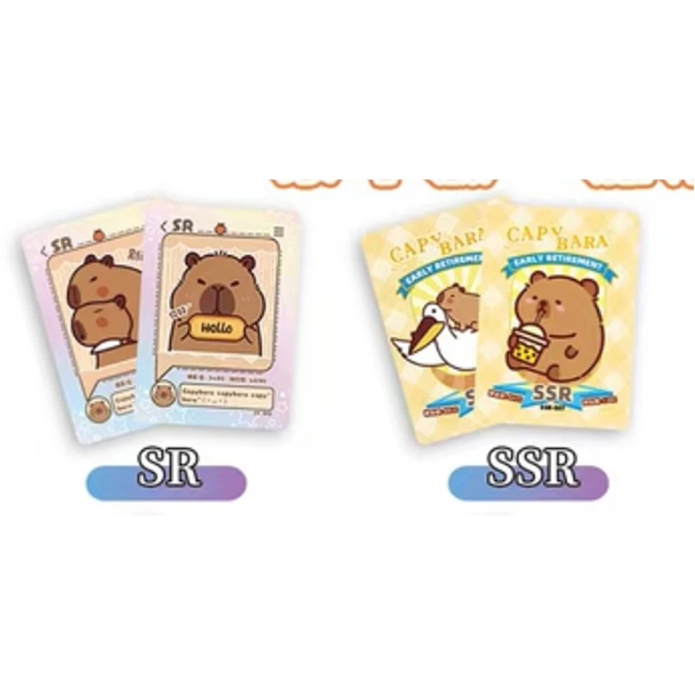 Cute Kapibala Cards Water Hog Capybara Kapibala Collection Card Booster box Birthday giftsChildren's Toys Hobby Gifts