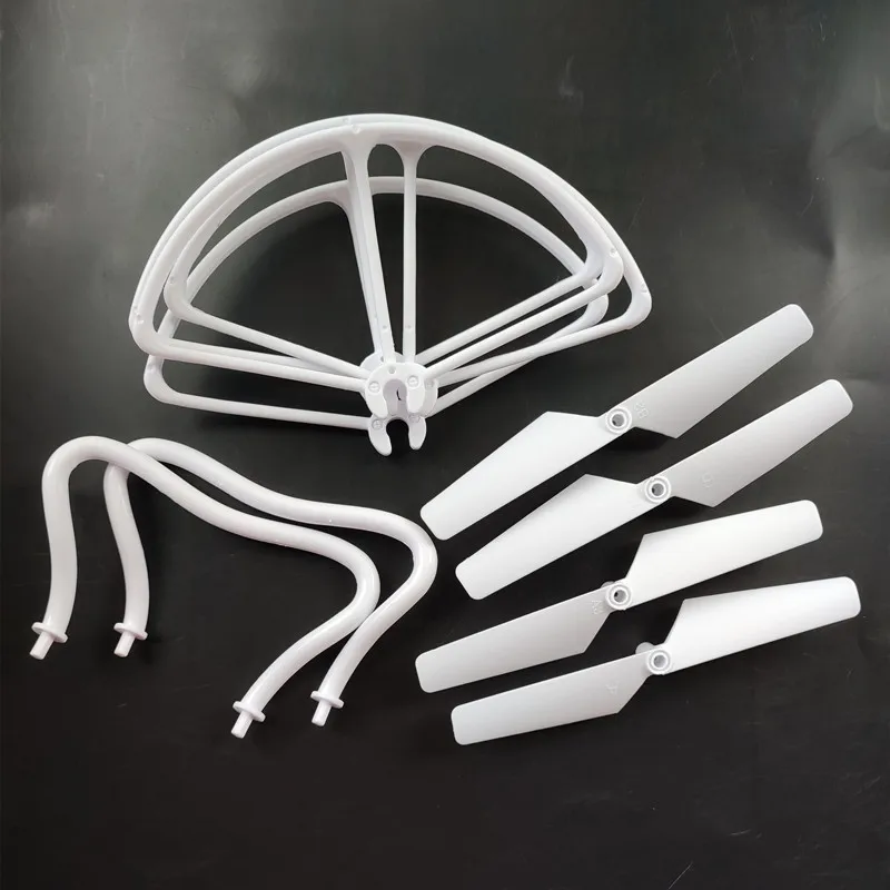 X8 Quadcopter 124mm Drone Spare Parts Kit Propellers Blades Props Guard Protection Frame Landing Skid Drone Quadcopter