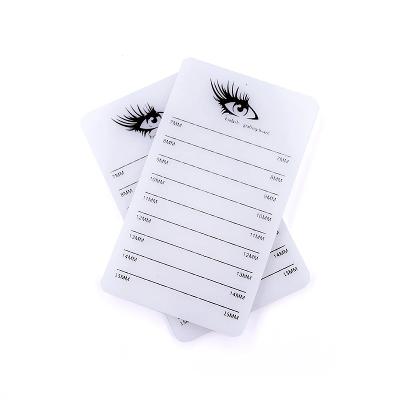 Beleza cílios acrílico placa de exibição enxertia mesa com escala florescimento coleção cabelo cola mesa para uso profissional