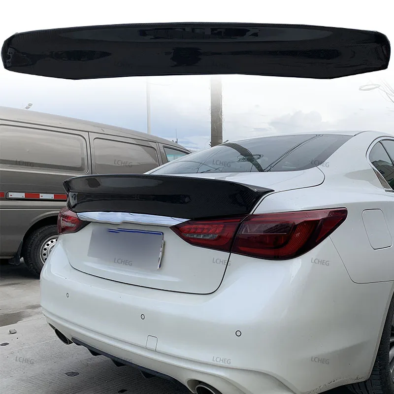 Для Infiniti Q50 Q50L Q50S 2013-2023 CT1 задний багажник, спойлер, крыло, автомобильное углеродное волокно, внешний тюнинг, аксессуары, детали