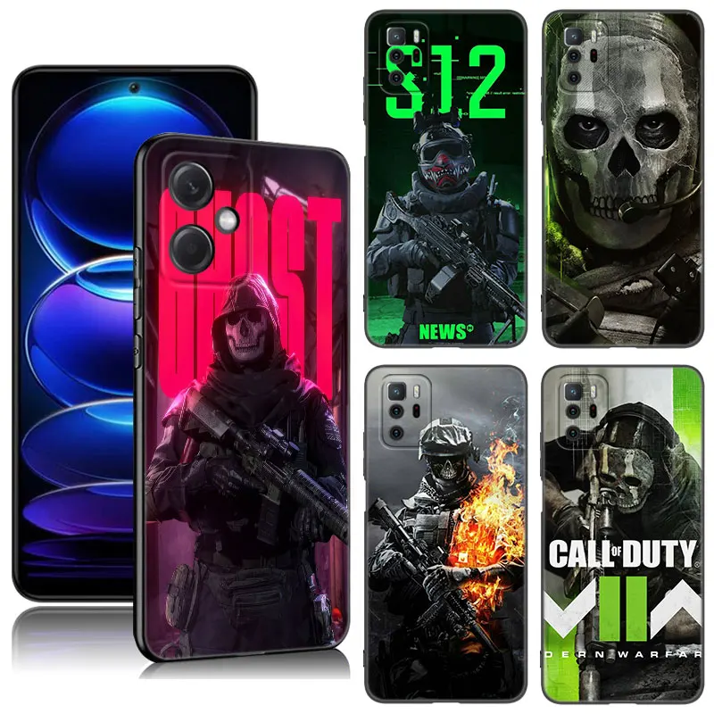 

Call Of Game Duty Game Phone Case For Xiaomi Redmi Note 10 11 11S 12 4G 8 9 11E 11T Pro Plus 10T 5G 8T 9S 10S 12S Black Cover