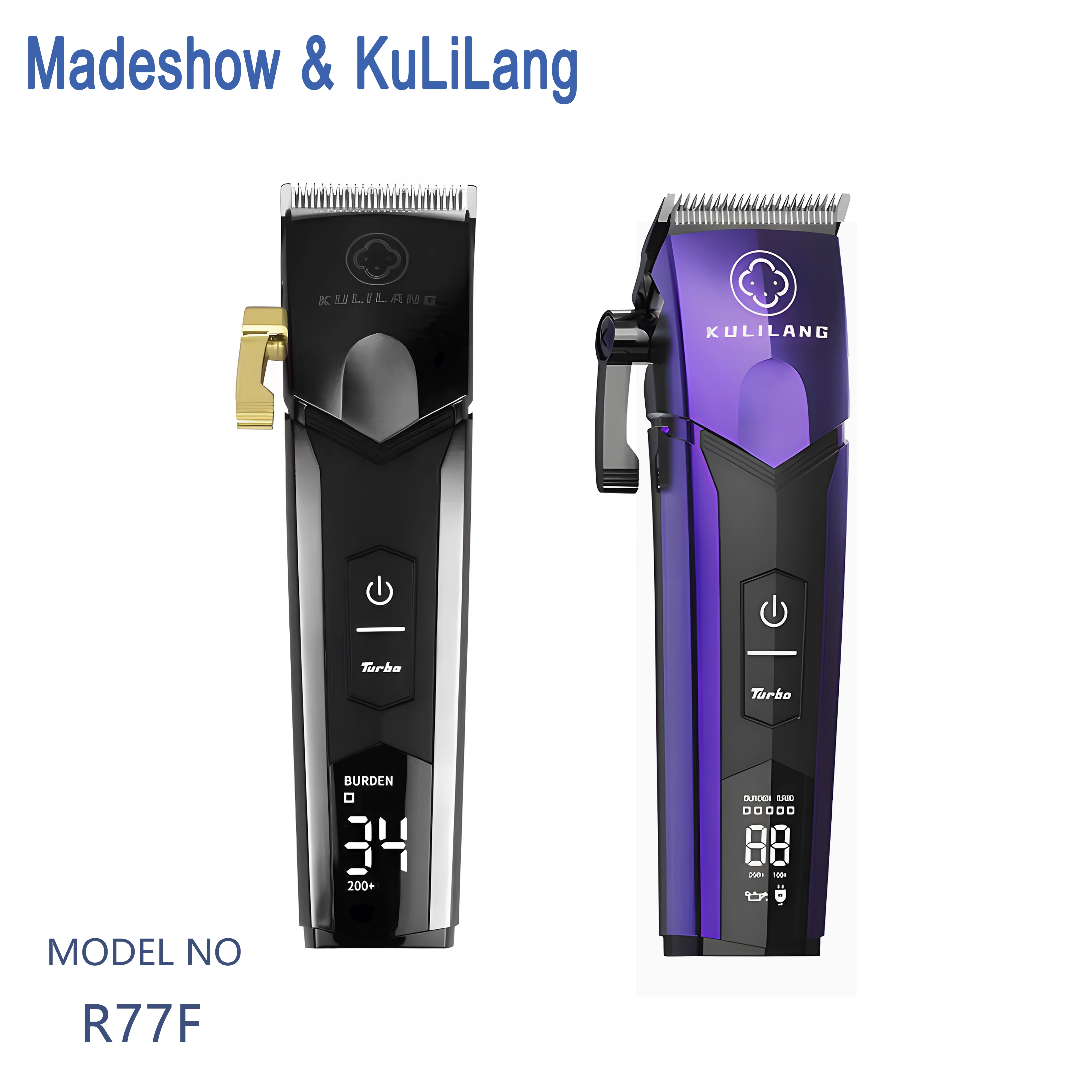 R-77F Wholesale China Factory Price Kulilang Electric Rechargeable Professional Hair Clippers for Salon