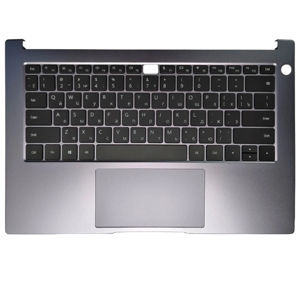 Imagem -01 - Teclado para Notebook Russo com Palmrest Capa Superior Huawei Matebook D14 Nbl-wae9 Nbb Nbil Nbm Nbb-wah9p Novo teclado para notebook russo com palmrest capa superior huawei matebook d14 nbl wae9 nbb nbil nbm nbb wah9p novo 01