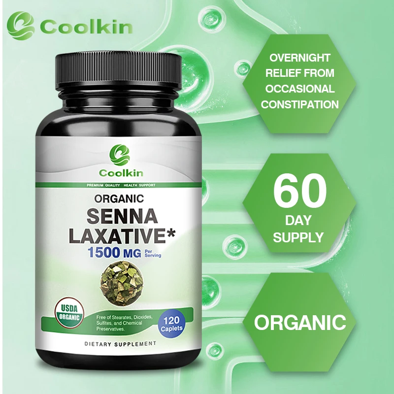 

Senna Capsules - Natural Herbs Help Relieve Bloating and Constipation, and Promote Gastrointestinal Health, Non-GMO