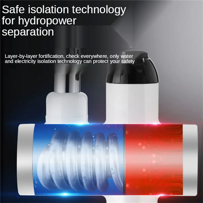 เครื่องทําน้ําอุ่นครัวไฟฟ้าน้ําร้อนก๊อกน้ําเครื่องทําความร้อนแตะเย็นเครื่องทําความร้อนก๊อกน้ําเครื่องทําน้ําอุ่น EU Plug