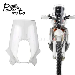 Transparent Dirt Bike Front Fairing Windscreen Rally Windshield Screen For KT 450 Rally Replica Enduro 690 790 890 Adventure EXC