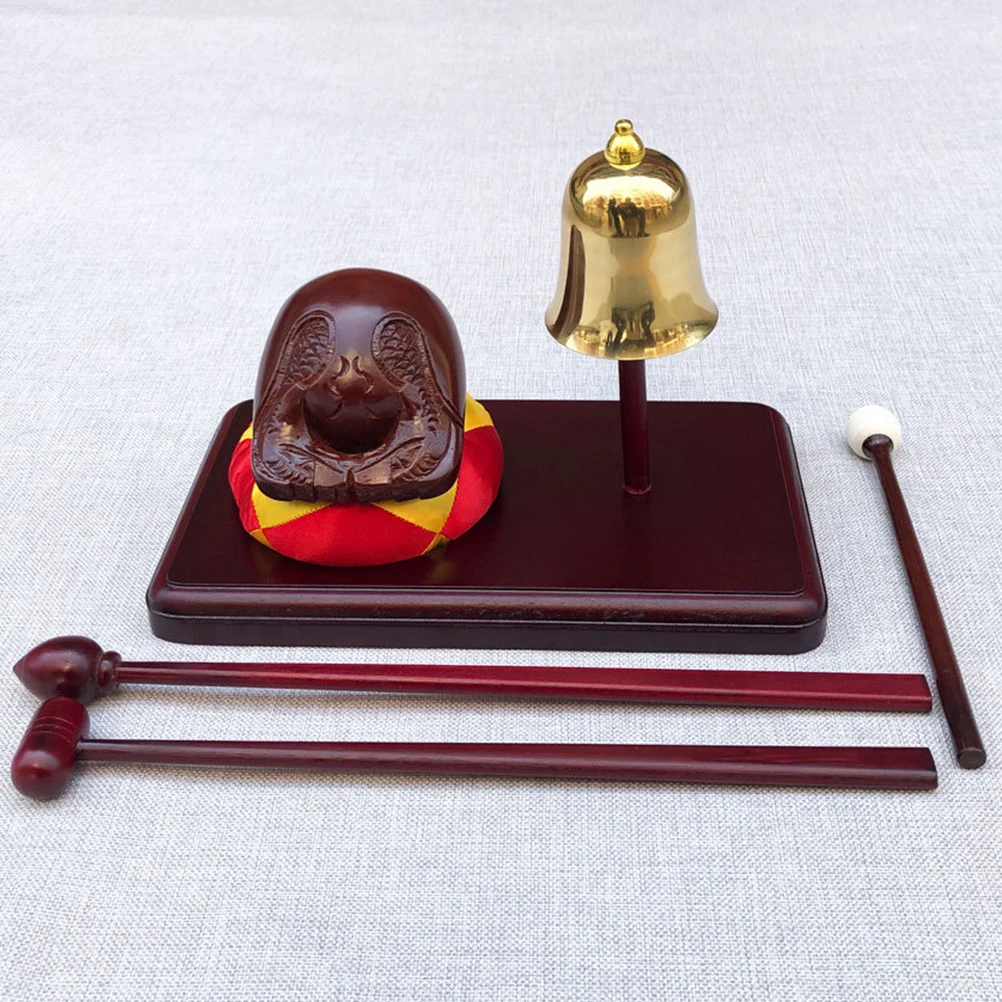 

Wooden Fish Hammer 39cm Wood Mallet Drum Sticks Temple Block Musical Instruments Percussion Accessories Performance