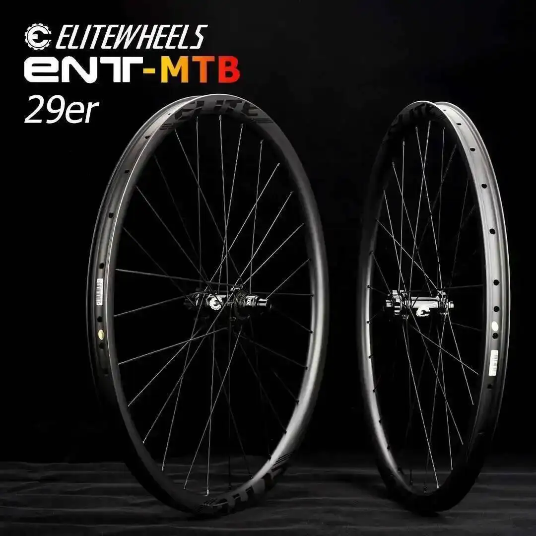 

ELITEWHEELS 29er MTB Carbon Wheels Ultralight 28mm Width 24 Depth Mountain Bicycle Rims M11 Straight Pull Hub Carbon Wheelset