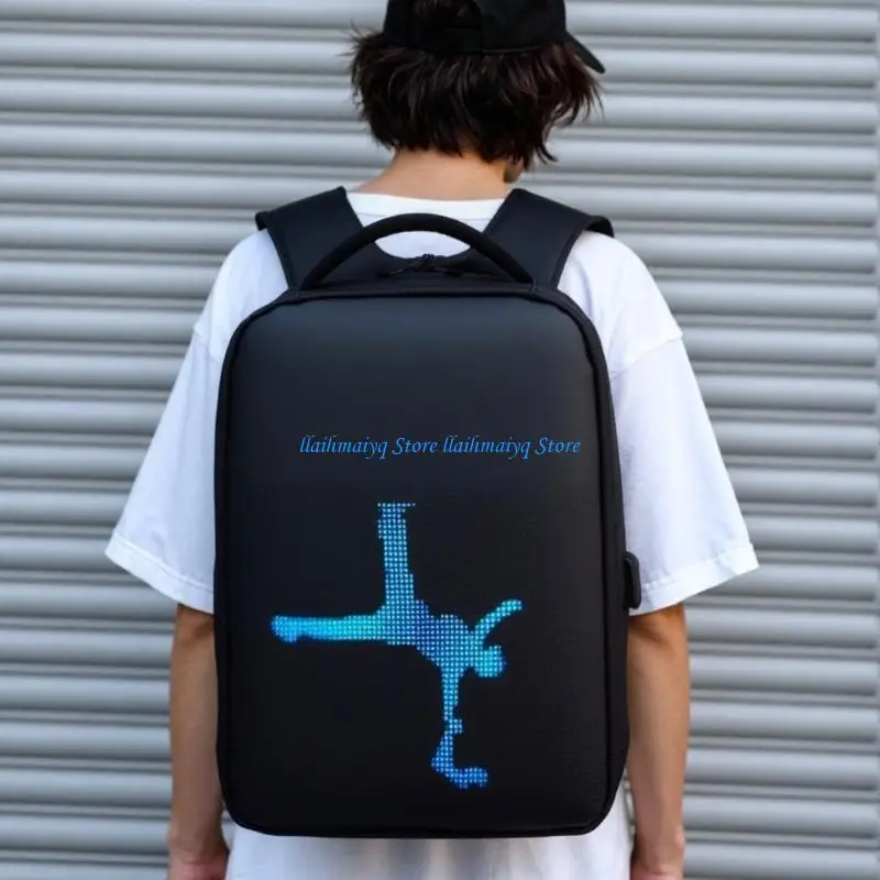 573B Breathable LED Display Daypacks Animation Feature Large Capacity Travel Essential