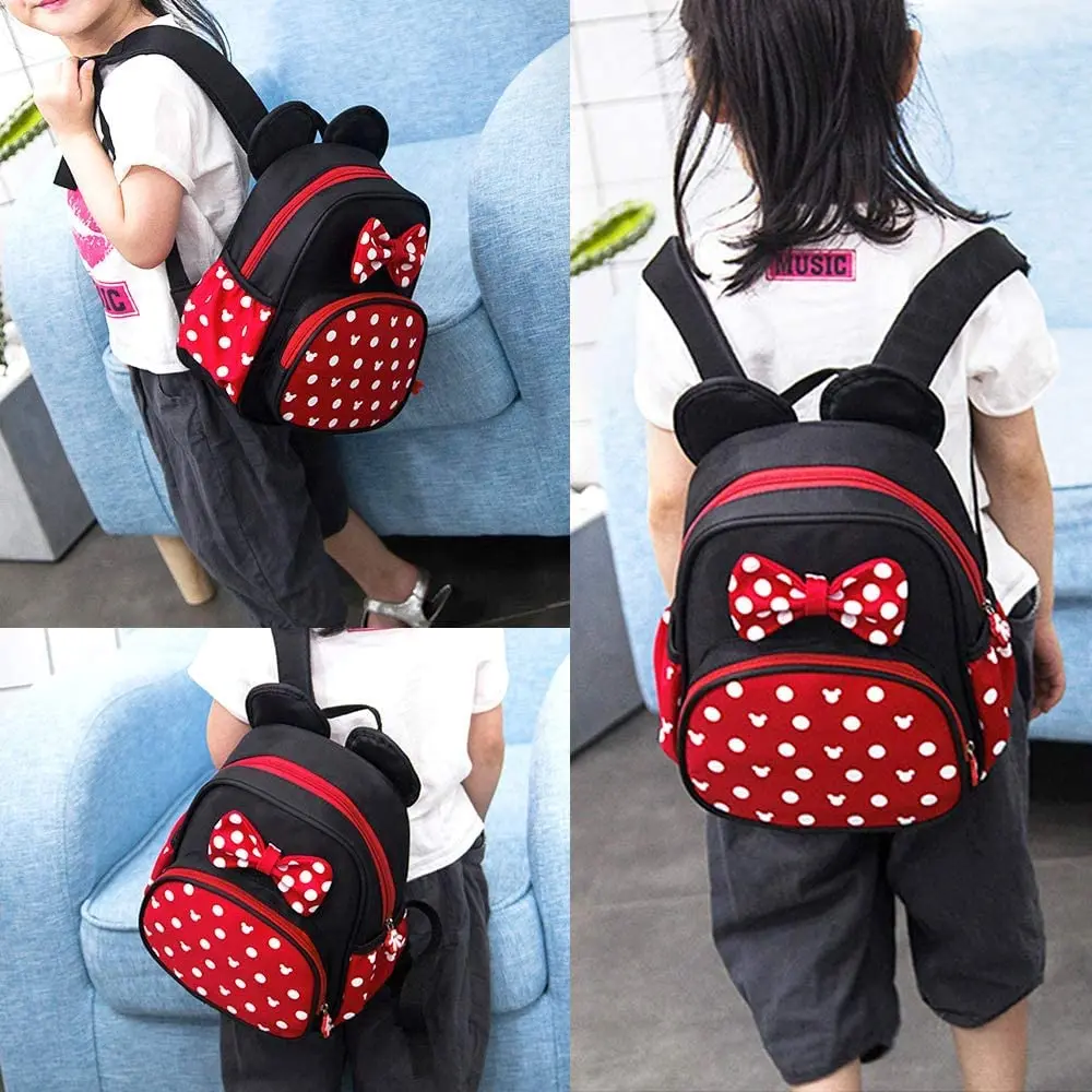 Cute Kids Backpack for Girls Toddler Backpacks Little Girl Kindergarten School Backpack  Minnie Mouse Gift Travel Backpack