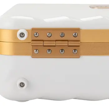 Přenosná kosmetická taštička s LED světly, průhledné zrcátko, otevírání 180°, ideální pro vizážisty a kosmetičky 10 nejlepší prodej LED pouzdro na make-up - №7