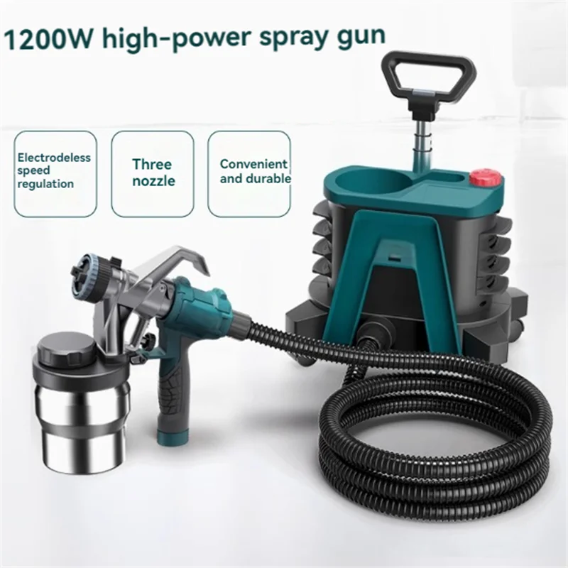 1000ML Portable Electric Spray Gun Paint Sprayer Household Electric Paint Sprayer Compatible  for Nozzle Diameter 1.0/2.0/2.5mm