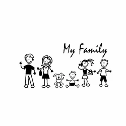 Family My Mom Kid Baby Cat Dog Pet Car Sticker Automobiles Motorcycles Exterior Accessories Vinyl Decals,20cm*9.9cm