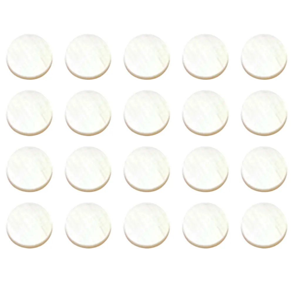 

20 Pcs Fingerboard Guitar Tone Guitars Fret Dot Markers Shell Fretboard Inlay Stickers